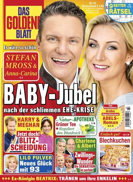 Das Goldene Blatt – 22 Oktober 2022 Cover