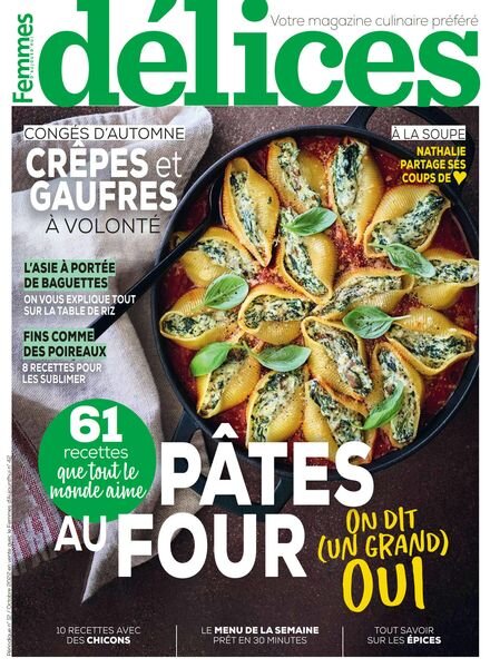 Delices de Femmes d’Aujourd’hui – Octobre 2022 Cover