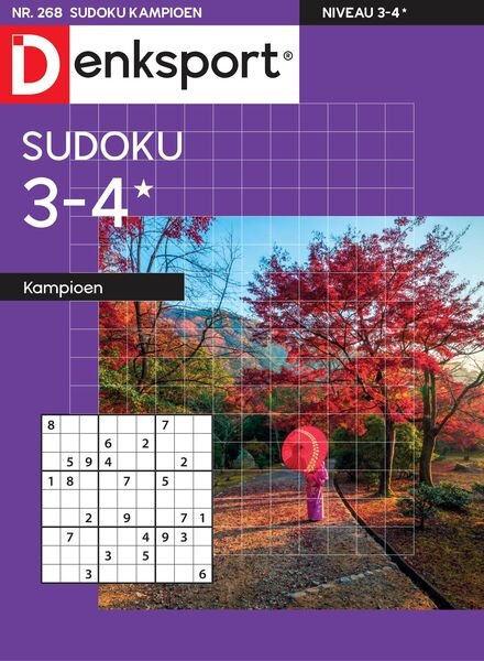 Denksport Sudoku 3-4 kampioen – 13 oktober 2022 Cover