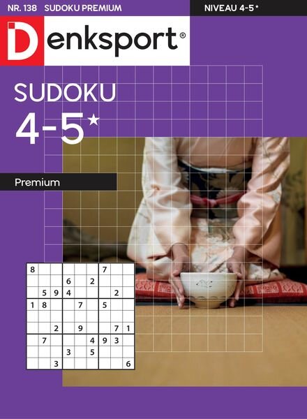 Denksport Sudoku 4-5 premium – 29 september 2022 Cover