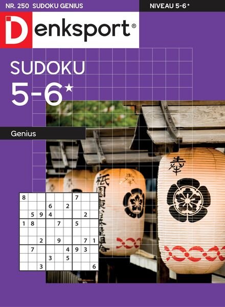 Denksport Sudoku 5-6 genius – 20 oktober 2022 Cover