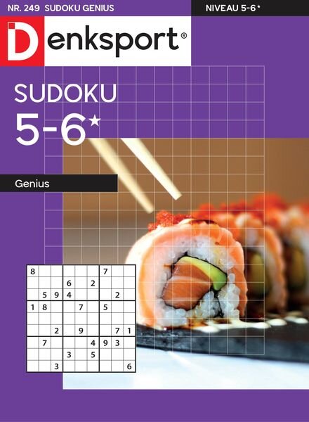 Denksport Sudoku 5-6 genius – 29 september 2022 Cover