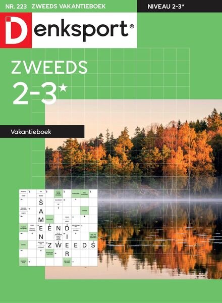 Denksport Zweeds 2-3 vakantieboek – 29 september 2022 Cover