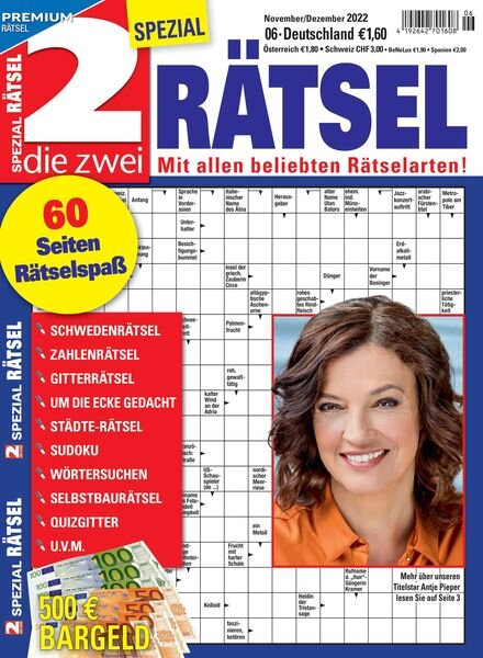 Die 2 Spezial Ratsel – November 2022 Cover