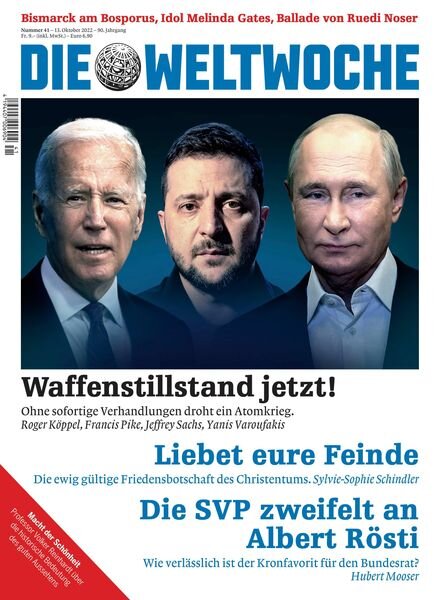 Die Weltwoche – 13 Oktober 2022 Cover