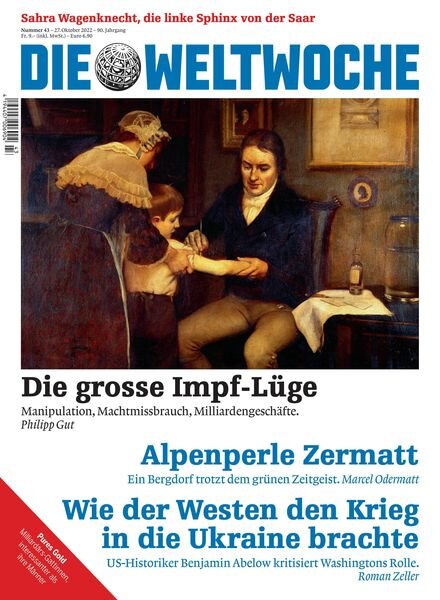 Die Weltwoche – 27 Oktober 2022 Cover