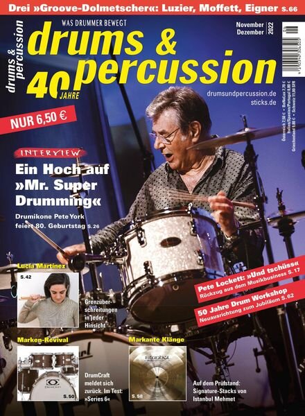Drums & Percussion – Oktober 2022 Cover