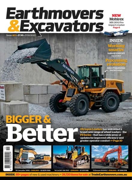 Earthmovers & Excavators – October 2022 Cover