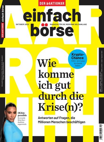 einfach borse – Oktober 2022 Cover