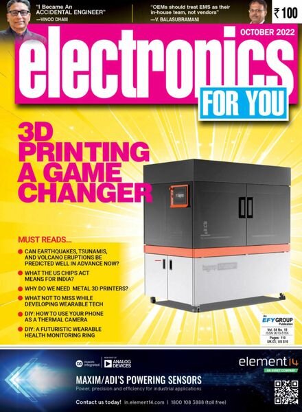 Electronics For You – October 2022 Cover