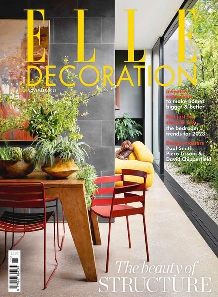 Elle Decoration UK – November 2022 Cover