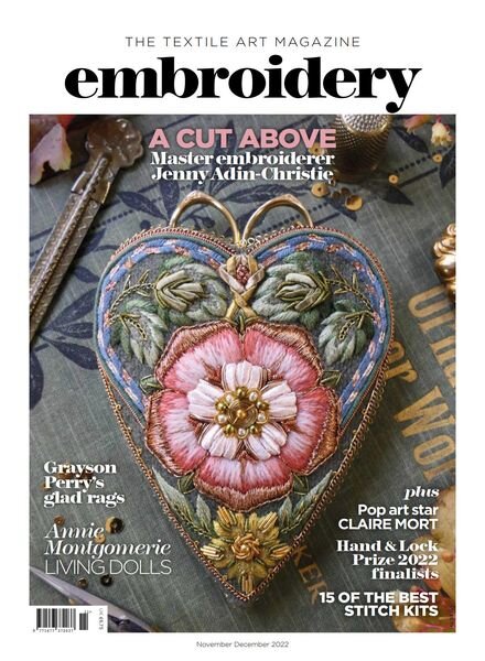 Embroidery Magazine – November 2022 Cover