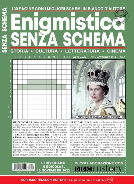 Enigmistica Senza Schema – novembre 2022 Cover