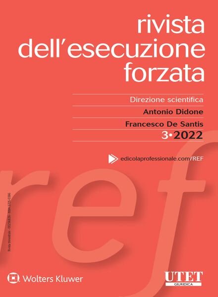Esecuzione forzata – N 3 2022 Cover