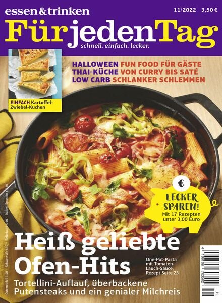 Essen & Trinken Fur jeden Tag – November 2022 Cover