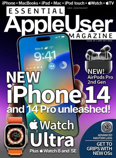 Essential AppleUser Magazine – September-October 2022 Cover