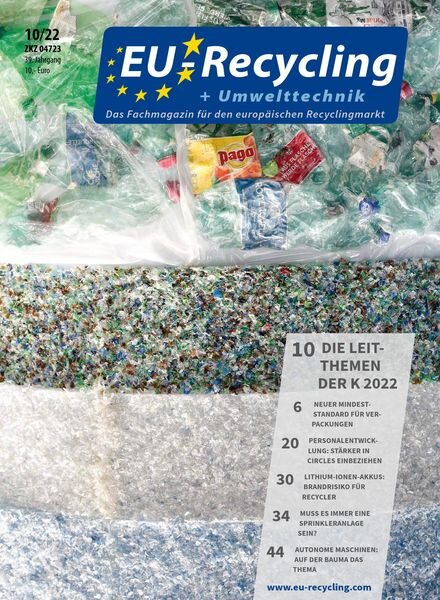 EU-Recycling – Oktober 2022 Cover