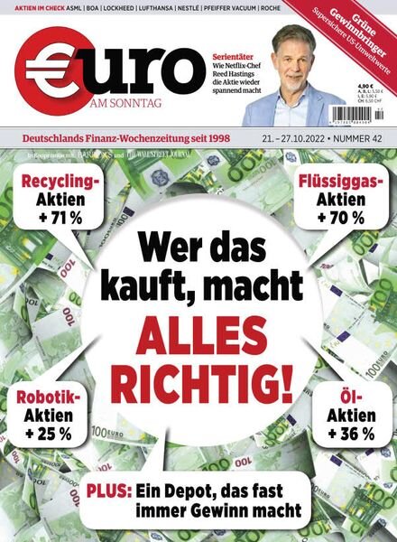 Euro am Sonntag – 21 Oktober 2022 Cover