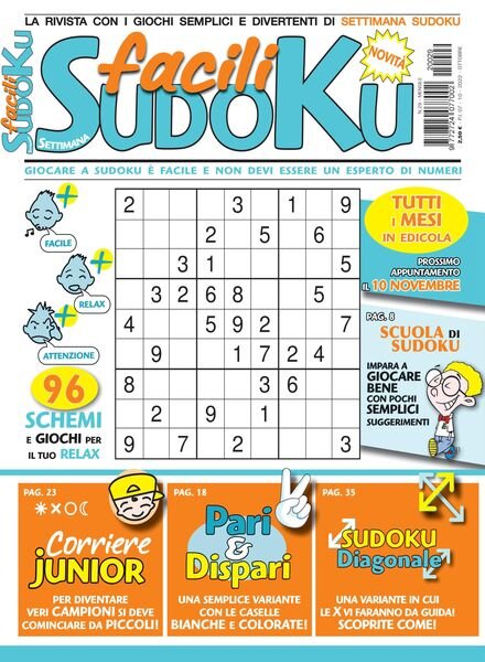 Facili Sudoku – ottobre 2022 Cover