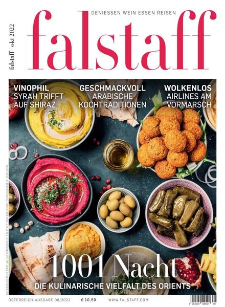 Falstaff Magazin osterreich – Oktober 2022 Cover