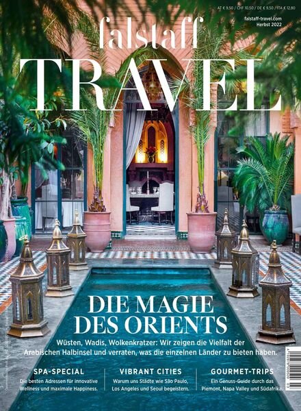 Falstaff Travel – September 2022 Cover