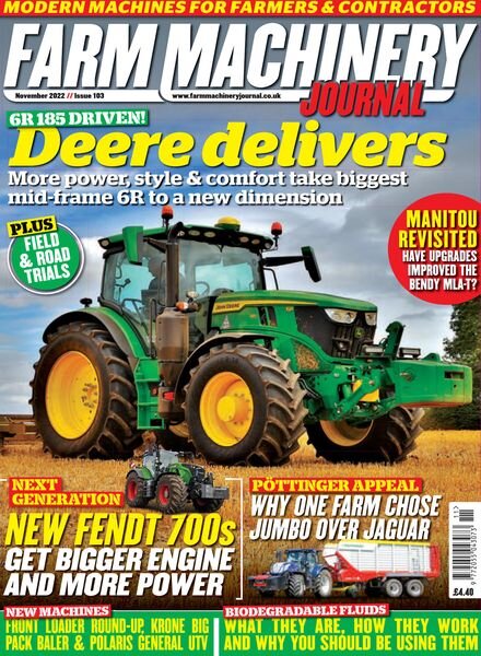 Farm Machinery Journal – November 2022 Cover