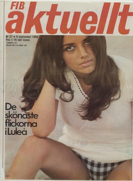 FIB Aktuellt – 37 – 9 September 1969 Cover