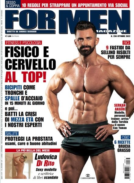 For Men Magazine – Ottobre 2022 Cover