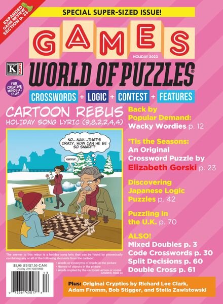 Games World of Puzzles – January 2023 Cover