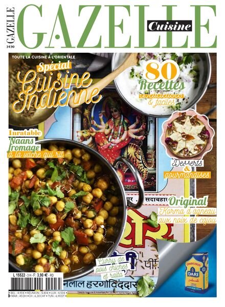 Gazelle Cuisine – Special Cuisine Indienne – N 35 2022 Cover