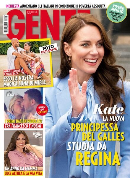 Gente Italia – 29 Ottobre 2022 Cover