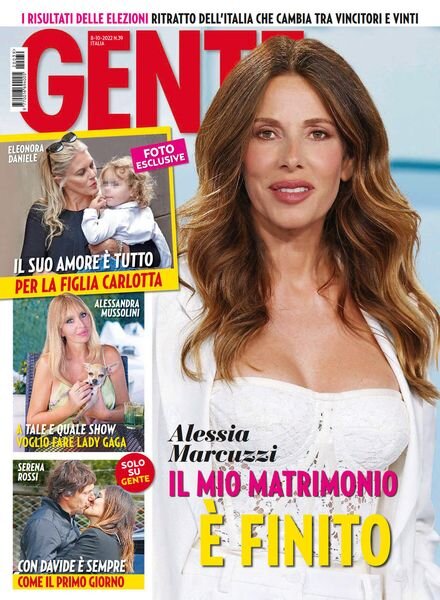 Gente Italia – 8 Ottobre 2022 Cover