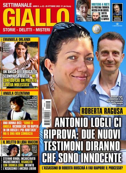 Giallo – 26 Ottobre 2022 Cover