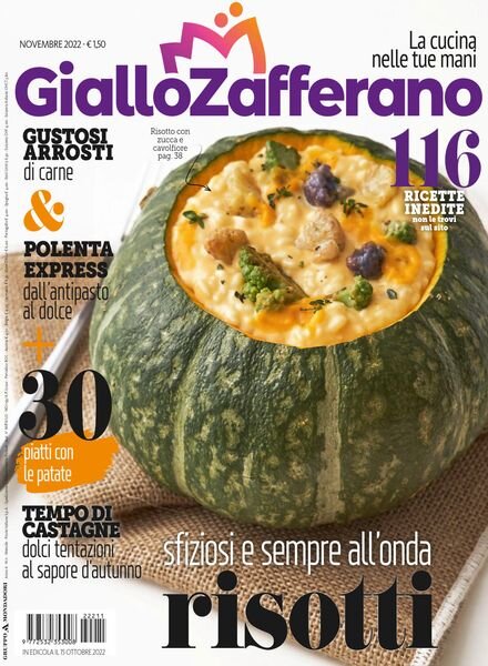 Giallo Zafferano – Novembre 2022 Cover