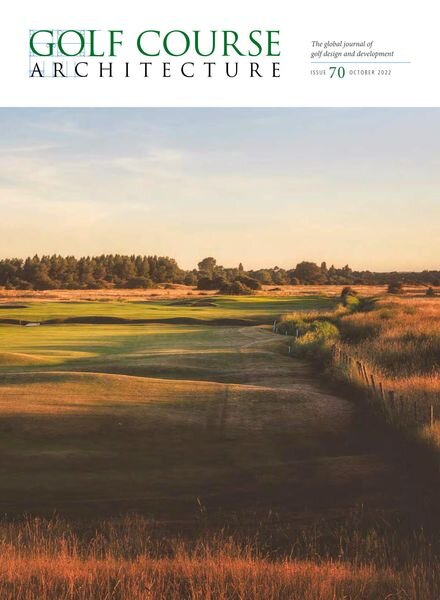 Golf Course Architecture – Issue 70 – October 2022 Cover