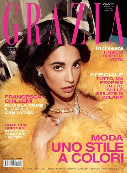 Grazia Italia – 29 Settembre 2022 Cover