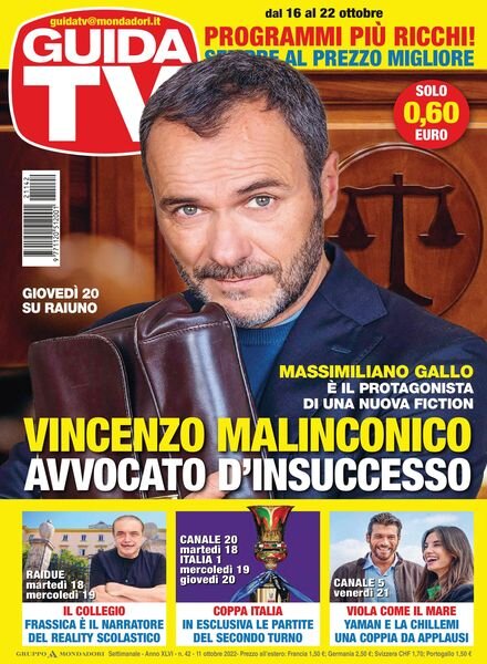 GuidaTV – 11 ottobre 2022 Cover