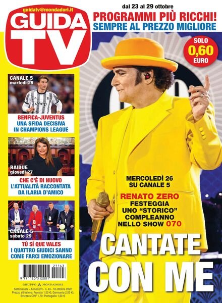 GuidaTV – 18 ottobre 2022 Cover