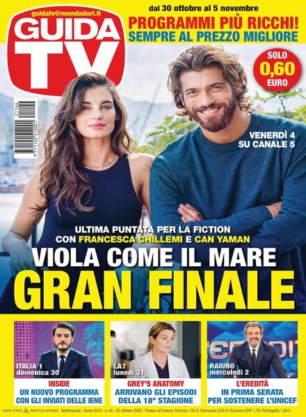 GuidaTV – 25 ottobre 2022 Cover