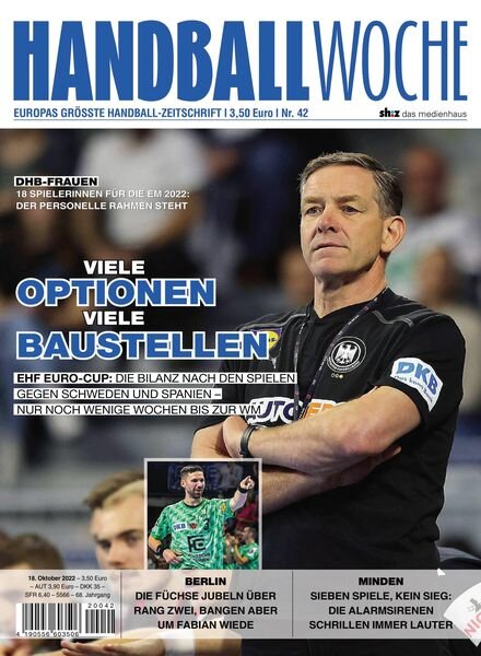Handballwoche – 18 Oktober 2022 Cover