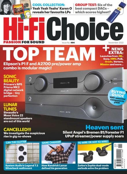 Hi-Fi Choice – Issue 494 – November 2022 Cover