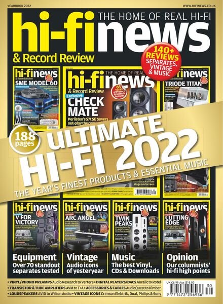 Hi-Fi News – Yearbook 2022 Cover