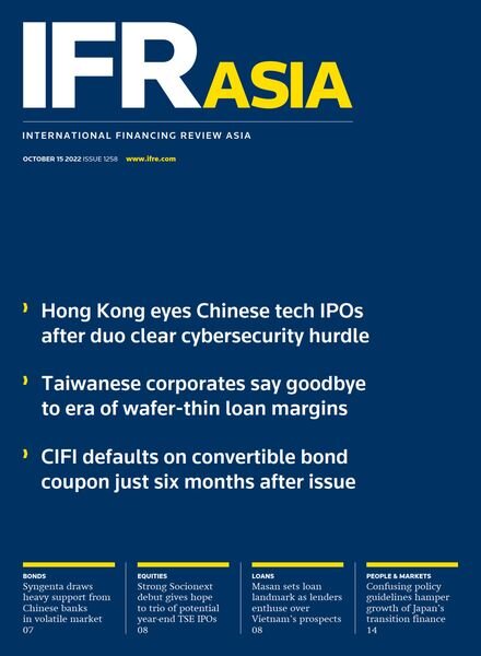 IFR Asia – October 15 2022 Cover