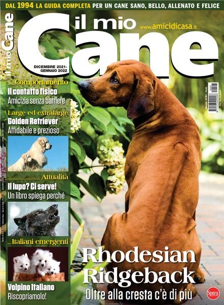Il Mio Cane – Dicembre 2021 – Gennaio 2022 Cover