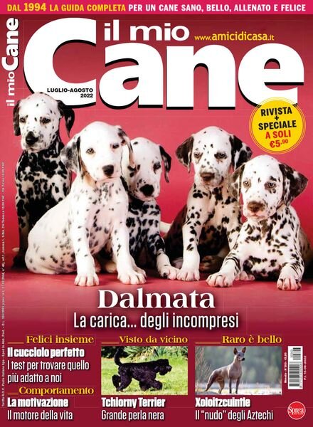 Il Mio Cane – Luglio-Agosto 2022 Cover