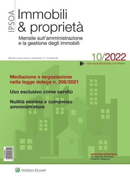 Immobili & proprieta – Ottobre 2022 Cover