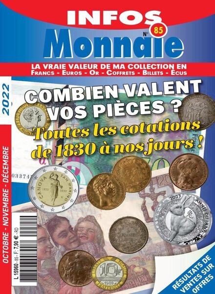Infos Monnaie – octobre 2022 Cover