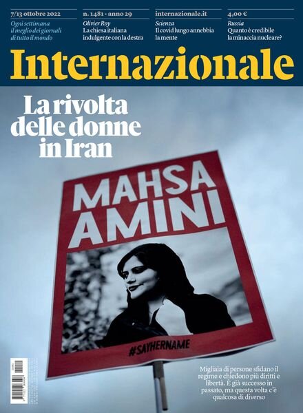 Internazionale – 7 Ottobre 2022 Cover