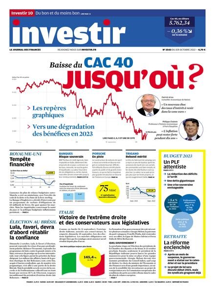 Investir – 1er Octobre 2022 Cover