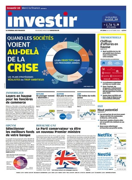 Investir – 22 Octobre 2022 Cover